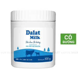 Sữa Chua Dalat Milk Có Đường Hộp 500g