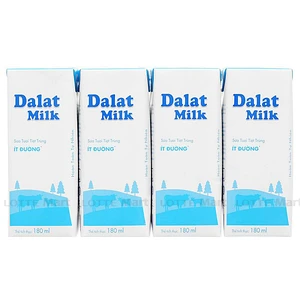 달랏밀크 저당 멸균우유 180ML (4개입)