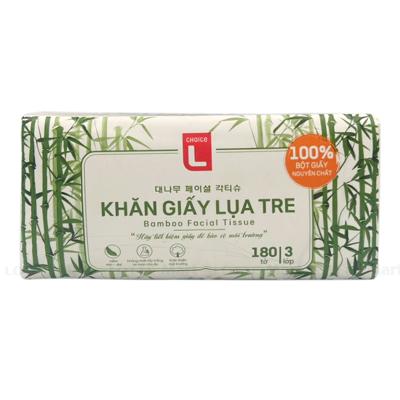 Khăn Giấy Rút Lụa Tre Choice L 3 Lớp 180 Tờ
