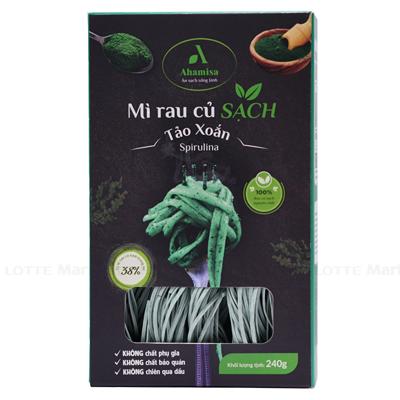 Mi E Rau Mì Rau Củ Sạch Tảo Xoắn Ahamisa Gói 240G