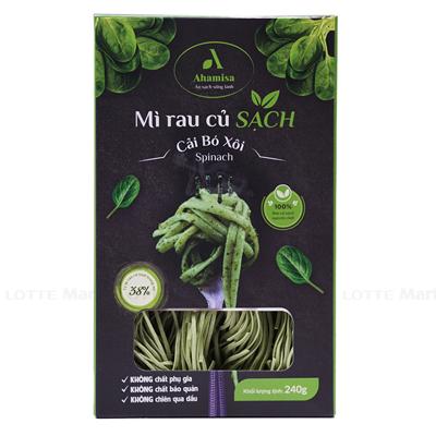 Mì Rau Củ Sạch Cải Bó Xôi Ahamisa Gói 240G